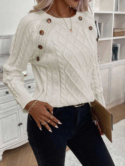 Clara | Jersey de Punto con Botones para Damas
