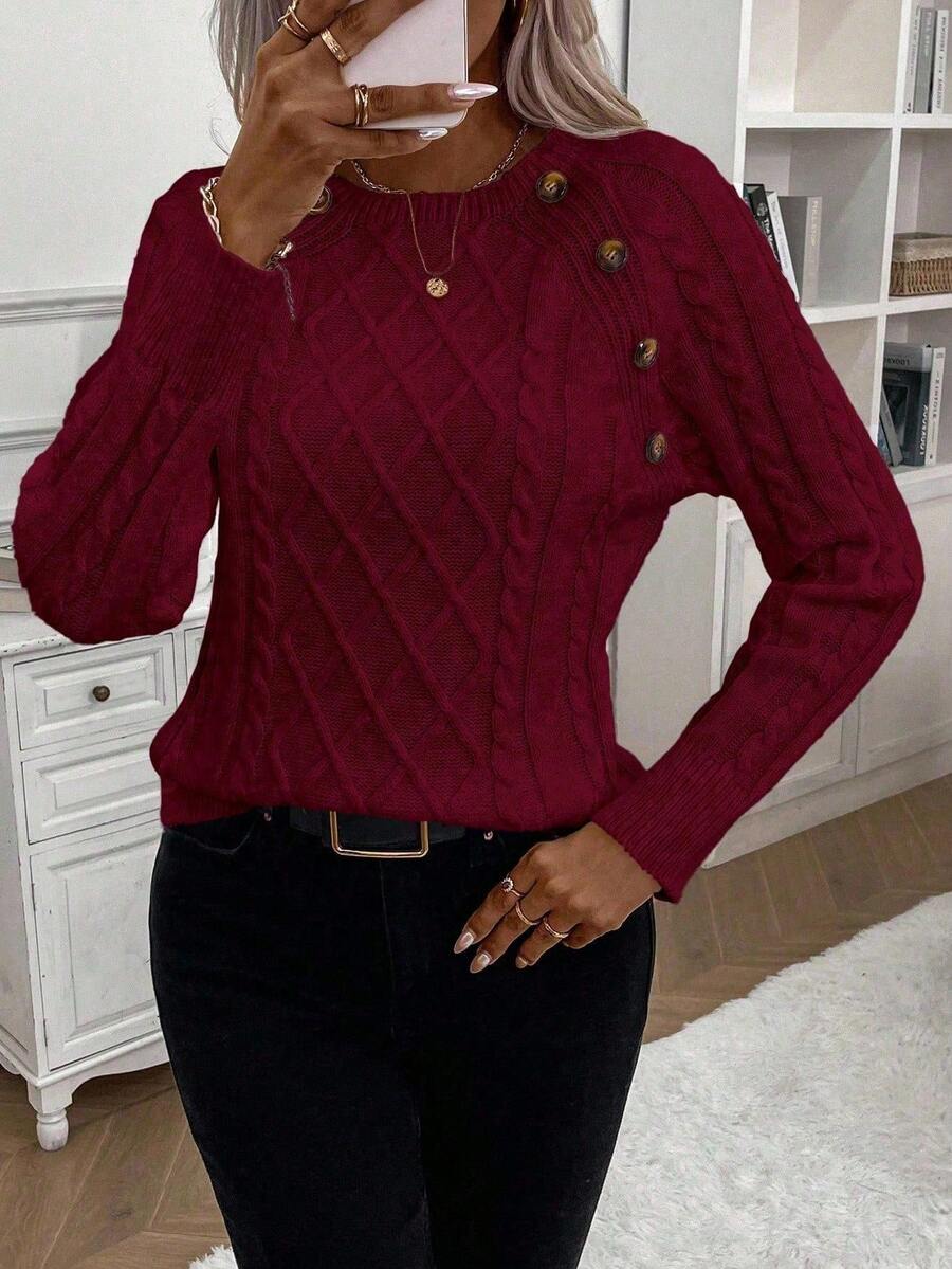 Clara | Jersey de Punto con Botones para Damas