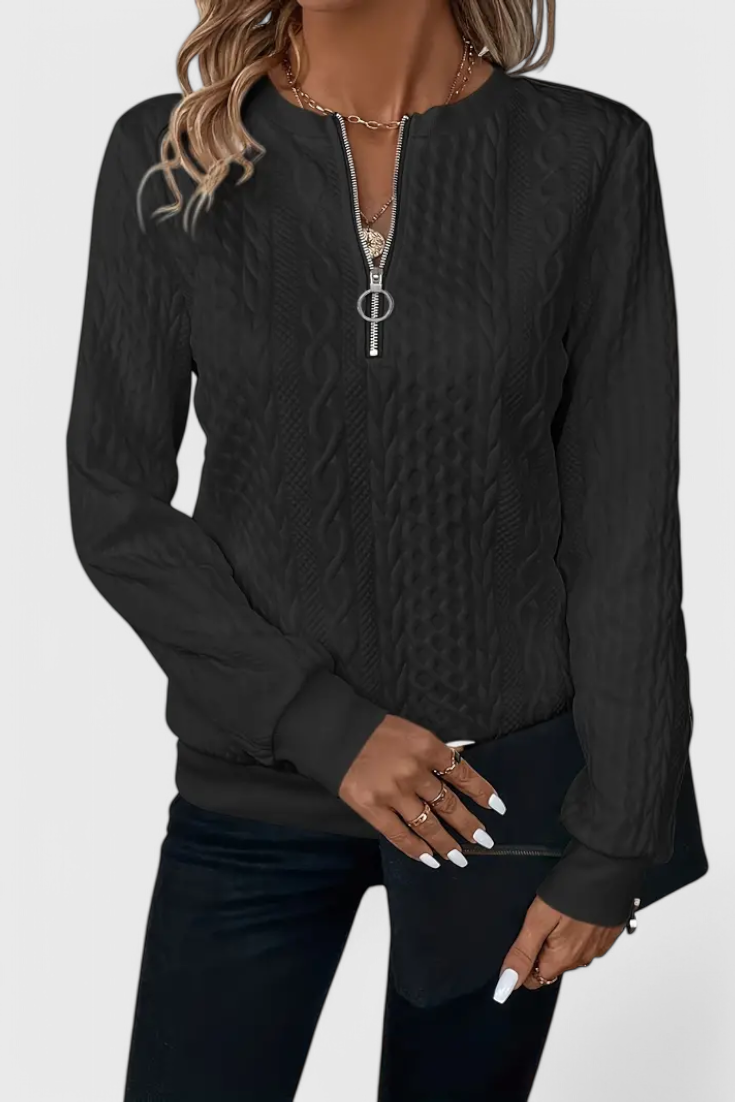 Zoey Jersey de Punto con Cremallera Suave