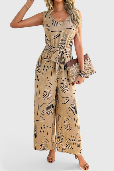 Alondra Mono de Lino Sin Mangas