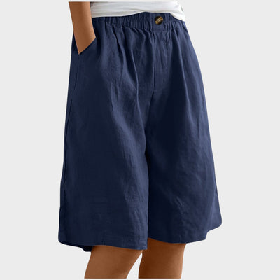 Isabela | Pantalones cortos de lino Medianos